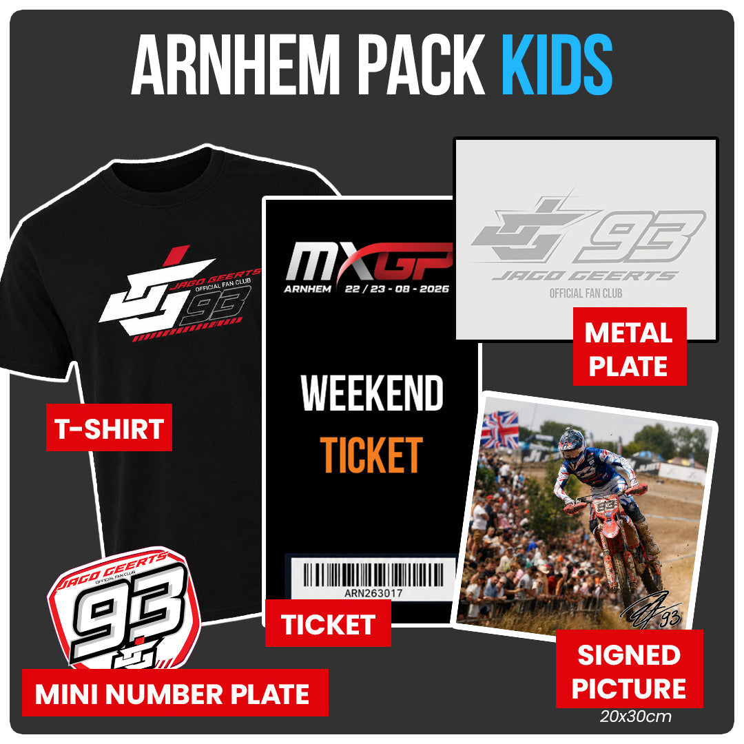 GP Arnhem Kids ticket + T-Shirt + Goodiepakket