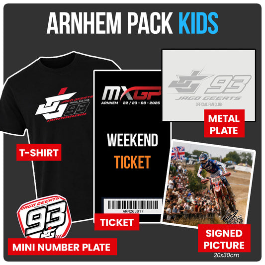 GP Arnhem Kids ticket + T-Shirt + Goodiepakket