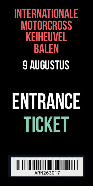 Ticket Keiheuvel - Internationale motorcross 9 augustus